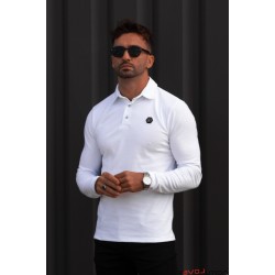 Polo-Shirt Hexa Platinum Blanc